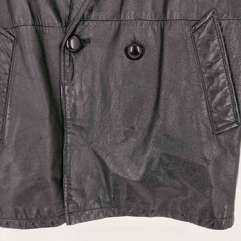 COW LEATHER カウレザーダブルブレストジャケット メンズ FREE