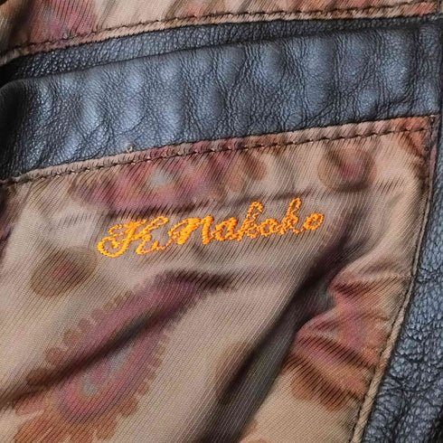 SKOAL LAMB LEATHER 裏地ペイズリーラムレザージャケット メンズ JPN:M