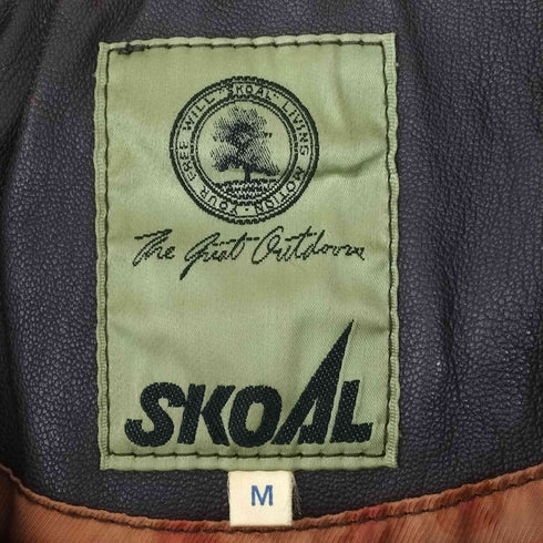 SKOAL LAMB LEATHER 裏地ペイズリーラムレザージャケット メンズ JPN:M