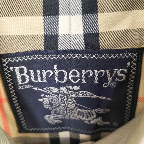 バーバリーズ BURBERRYS 裏地ノバチェック 比翼ステンカラーコート メンズ