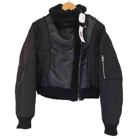 ザラ ZARA ムートン コントラストダブルフェイスジャケット レディース import:S