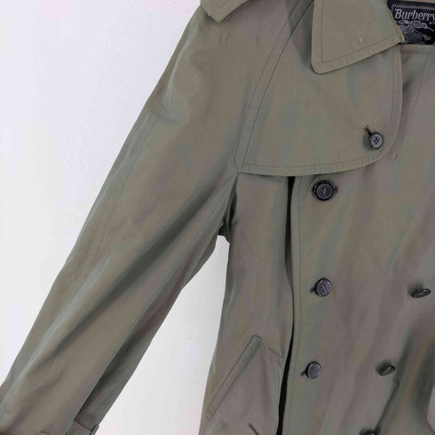 バーバリーズ BURBERRYS 玉虫色 裏地チェック柄 トレンチコート メンズ