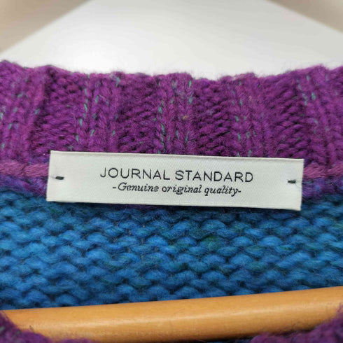 ジャーナルスタンダード JOURNAL STANDARD 24AW BRUSHED GRADATION CN ブラッシュド グラデーション ボーダー ニット メンズ JPN:M