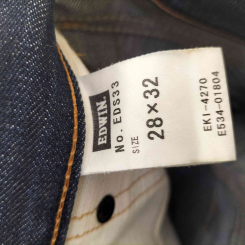エドウィン EDWIN レギュラーテーパード セルビッチ デニムパンツ メンズ W28 L32