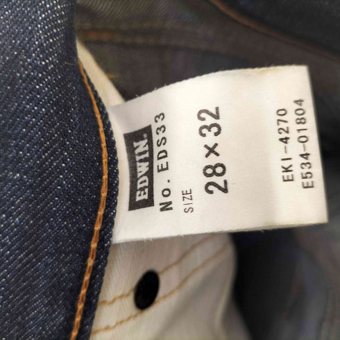 エドウィン EDWIN レギュラーテーパード セルビッチ デニムパンツ メンズ W28 L32