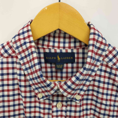 ラルフローレン RALPH LAUREN ポニー 刺繍 タッタ―ソール チェック L/S ボタンダウン シャツ メンズ XL(18-20)