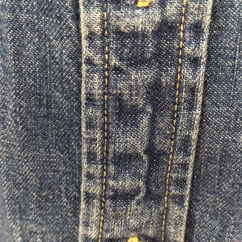 ラルフローレン RALPH LAUREN マルチポニー 刺繍 L/S デニム ボタンダウン シャツ レディース import:S
