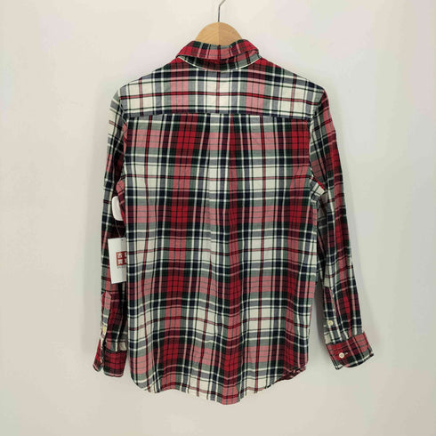 ラルフローレン RALPH LAUREN ポニー 刺繍 タータン チェック L/S ボタンダウン シャツ レディース L(14-16)