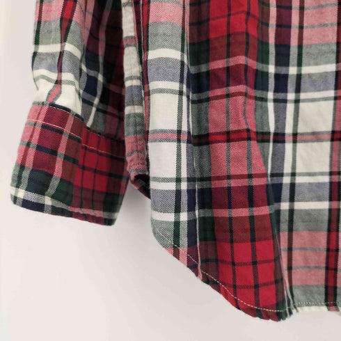 ラルフローレン RALPH LAUREN ポニー 刺繍 タータン チェック L/S ボタンダウン シャツ レディース L(14-16)