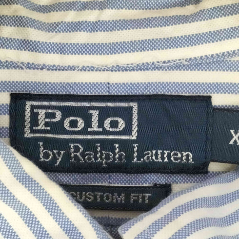 ポロバイラルフローレン Polo by RALPH LAUREN スモールポニー刺繍 ストライプ ボタンダウンシャツ メンズ import:XL