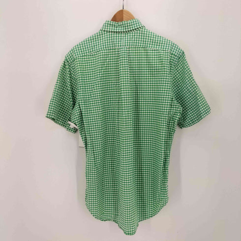 ラルフローレン RALPH LAUREN CLASSIC FIT ピンクポニー 刺繍 ギンガムチェック S/S ボタンダウン シャツ メンズ import:M