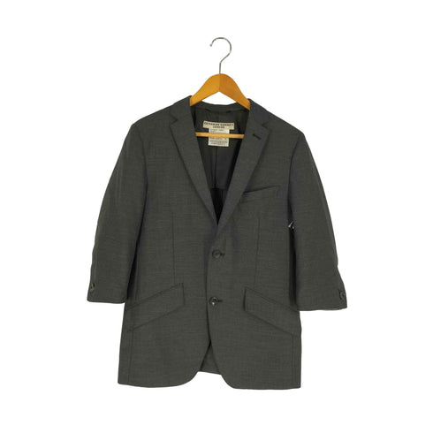 キャサリンハムネットロンドン KATHARINE HAMNETT LONDON 裏地千鳥格子 ウール混 2B Q/S シングルブレスト テーラードジャケット レディース import:M