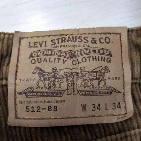 リーバイス Levis 90s コーデュロイ ストレートパンツ メンズ W34 L34