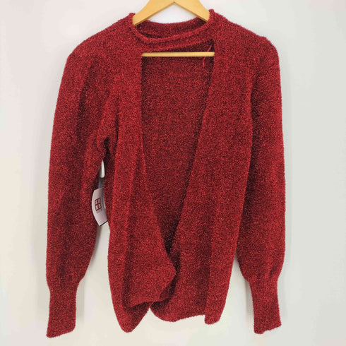 ザラ ZARA テンセル&オープンバックセーター ラメ グリッターニット レディース import:S