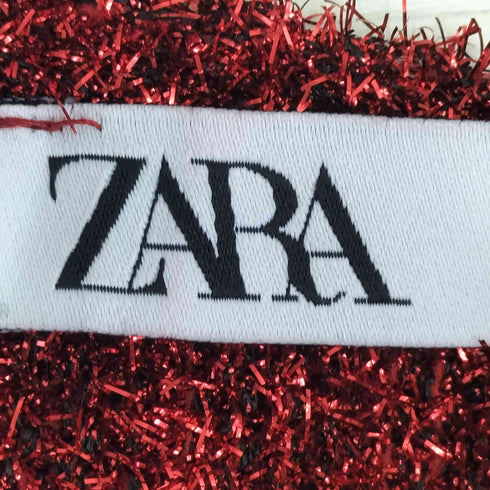 ザラ ZARA テンセル&オープンバックセーター ラメ グリッターニット レディース import:S