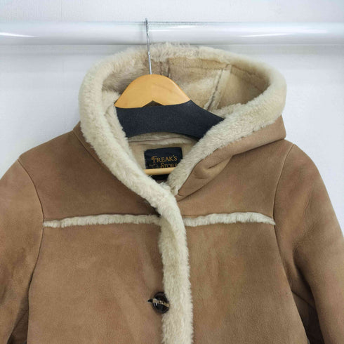 フリークスストア FREAKS STORE 羊革 リアルムートン フーデッドコート レディース FREE