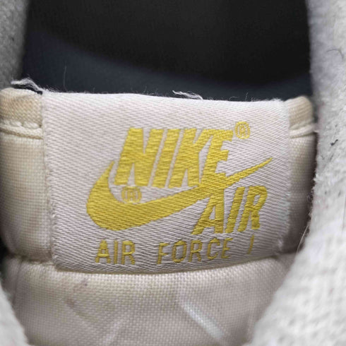 ナイキ NIKE Air Force 1 Low Brushstroke Swoosh White/Yellow エアフォース1 ロー ブラッシュストローク スニーカー メンズ JPN:28.5