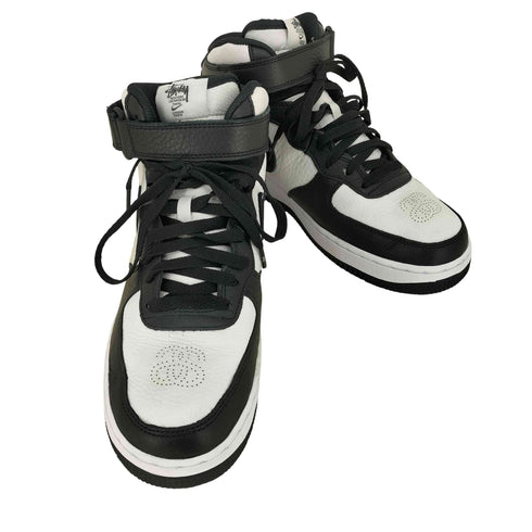 ステューシー Stussy Air Force 1 Mid Black and Light Bone エアフォース1 ミッド ブラック アンド ライトボーン メンズ JPN:27