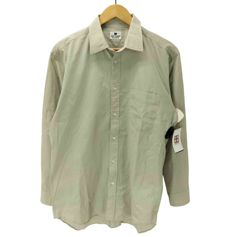 アイムイッセイミヤケ im ISSEY MIYAKE the shirts 80-90S Hamilton ハミルトン期 コットン ポリ 混紡 バック インバーテッド プリーツ デザイン L/S レギュラーカラー ドレス シャツ 襟芯 メンズ 40cm-84