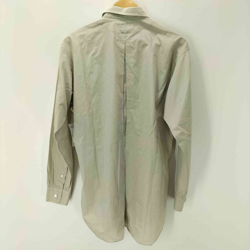 アイムイッセイミヤケ im ISSEY MIYAKE the shirts 80-90S Hamilton ハミルトン期 コットン ポリ 混紡 バック インバーテッド プリーツ デザイン L/S レギュラーカラー ドレス シャツ 襟芯 メンズ 40cm-84