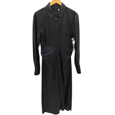 ザラ ZARA フェイクレザー ロングコート レディース import:L