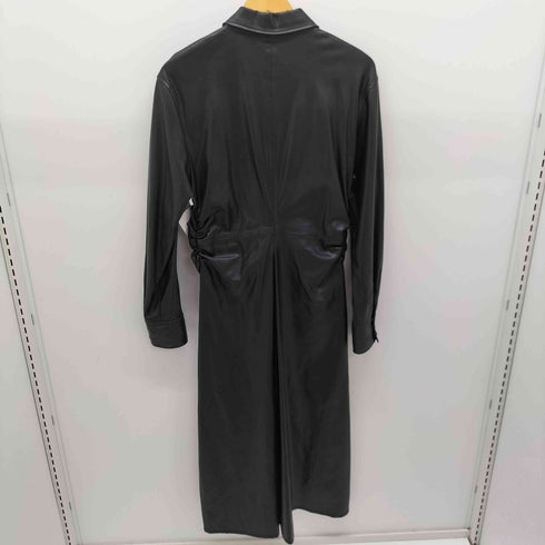 ザラ ZARA フェイクレザー ロングコート レディース import:L