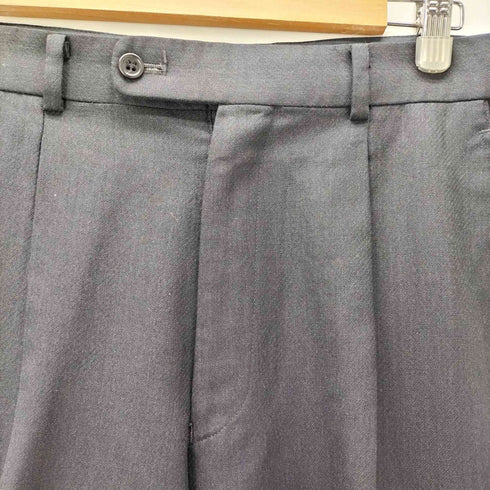 アイムイッセイミヤケ im ISSEY MIYAKE im product MEN 80-90S A-net エイネット期 混紡 サマー ウール センタープレス ドレス スラックス 裾ダブル メンズ