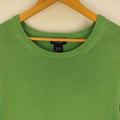 ブルックスブラザーズ BROOKS BROTHERS 346 リブ編み コットン クルーネック ニット セーター メンズ import:L