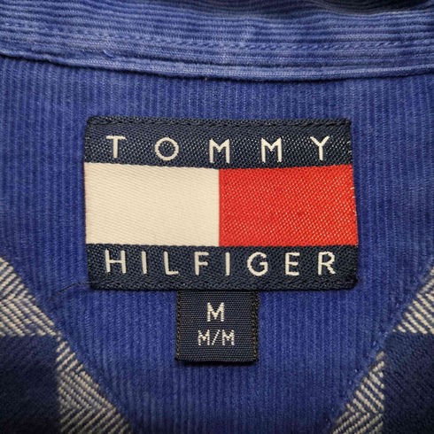トミーヒルフィガー TOMMY HILFIGER 90-00s コットン シェパードチェック ボタンダウンシャツ メンズ import:M