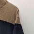トミーヒルフィガー TOMMY HILFIGER ローゲージ ヘンリーネック ボーダー ラムウール ニット セーター 肉厚 エルボーパッチ メンズ import:XL
