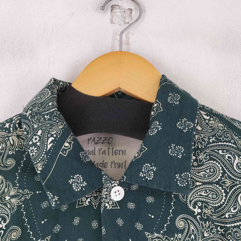 パッゾ PAZZO ペイズリー柄 S/S シャツ メンズ JPN:2