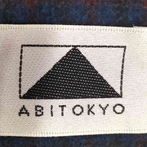 アビトーキョー ABITOKYO チェック柄配色パイピング ロングチェスターコート レディース JPN:L