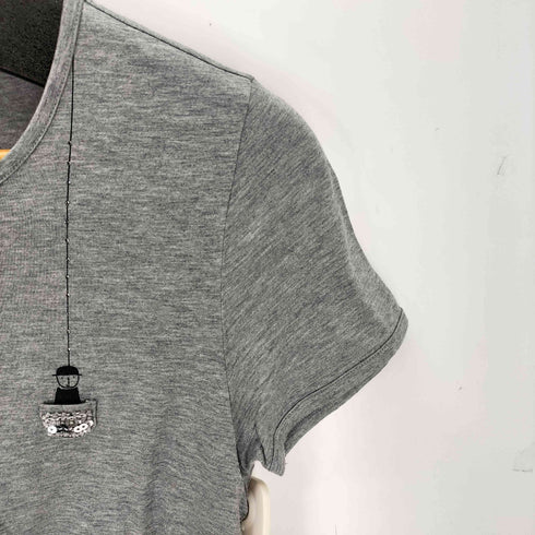スタジオピッコーネ STUDIO PICONE スパンコールデザイン クルーネックTシャツ レディース 38