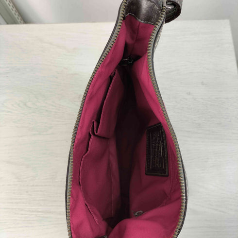 コーチ COACH パッチワーク レザー切替 ショルダーバッグ レディース