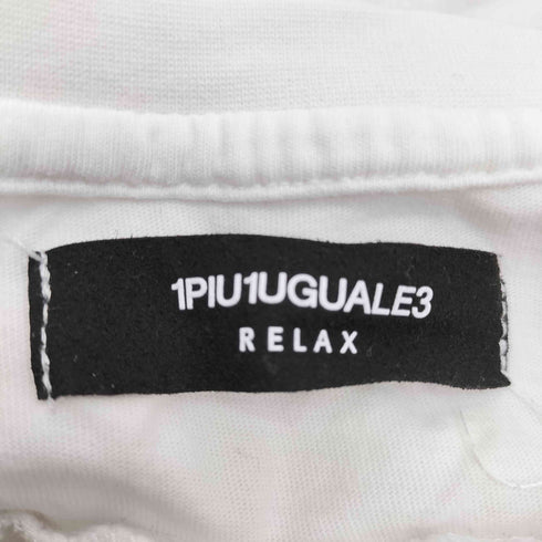ウノピゥウノウグァーレトレリラックス 1PIU1UGUALE3 RELAX ラインストーンロゴ S/S Tシャツ メンズ JPN:M