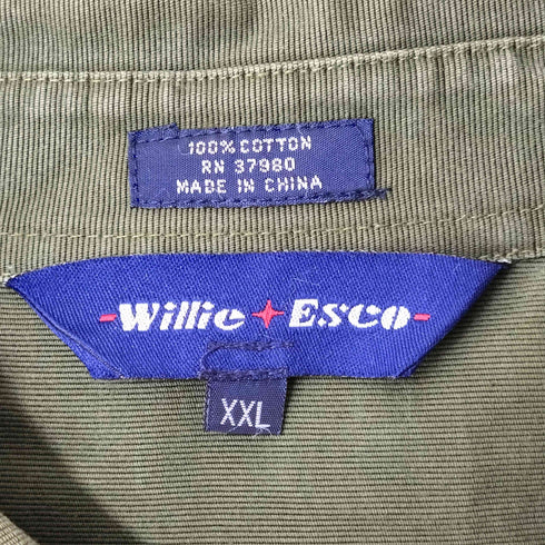 Willie Esco ミリタリーシャツジャケット メンズ XXL