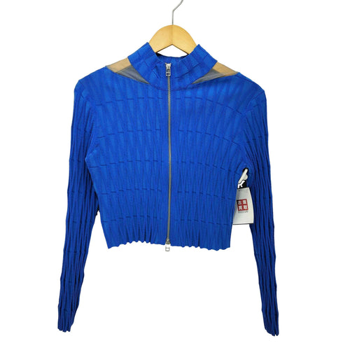レイビームス Ray BEAMS 24SS シアー ショルダー ジップ カーディガン レディース
