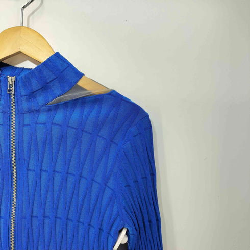 レイビームス Ray BEAMS 24SS シアー ショルダー ジップ カーディガン レディース