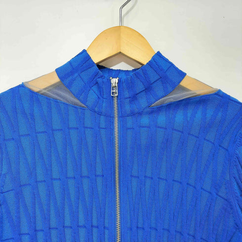 レイビームス Ray BEAMS 24SS シアー ショルダー ジップ カーディガン レディース