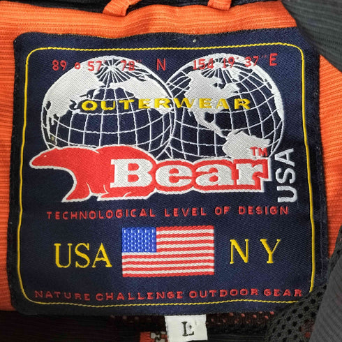ベアー Bear 裏地メッシュロゴ刺繍ナイロンジャケット メンズ JPN:XL
