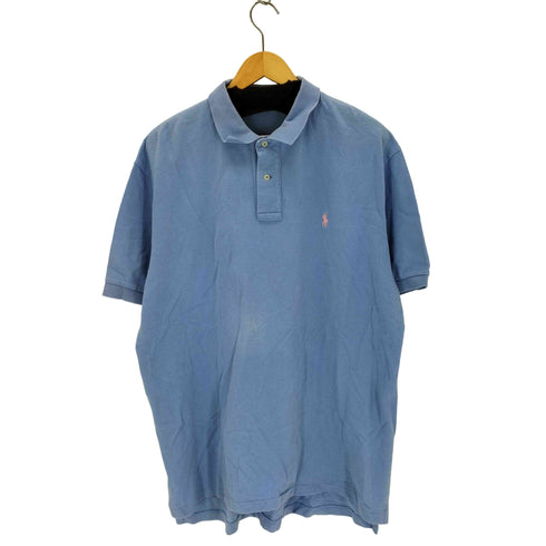 ポロバイラルフローレン Polo by RALPH LAUREN 90s ポニー刺繍 コットンポロシャツ メンズ import:XL