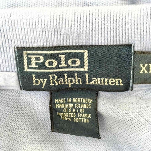 ポロバイラルフローレン Polo by RALPH LAUREN 90s ポニー刺繍 コットンポロシャツ メンズ import:XL