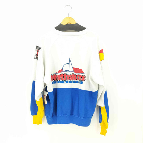 ウィルソン Wilson 90s ラグランプリントスウェット メンズ XL