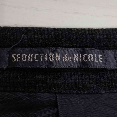セデクションニコル SEDUCTION de NICOLE 80S チンストラップ レーヨン リネン ノーカラー ジャケット メンズ 48