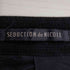 セデクションニコル SEDUCTION de NICOLE 80S チンストラップ レーヨン リネン ノーカラー ジャケット メンズ 48