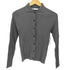 ザラ ZARA リブニット ポロ カーディガン レディース import:M