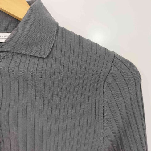 ザラ ZARA リブニット ポロ カーディガン レディース import:M