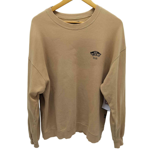 バンズ VANS CHECKER BOX Crew Sweat バックプリント ルーズシルエットスウェット トレーナー メンズ import:L