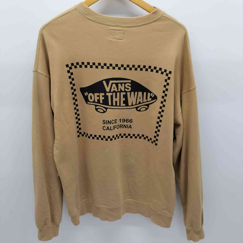 バンズ VANS CHECKER BOX Crew Sweat バックプリント ルーズシルエットスウェット トレーナー メンズ import:L