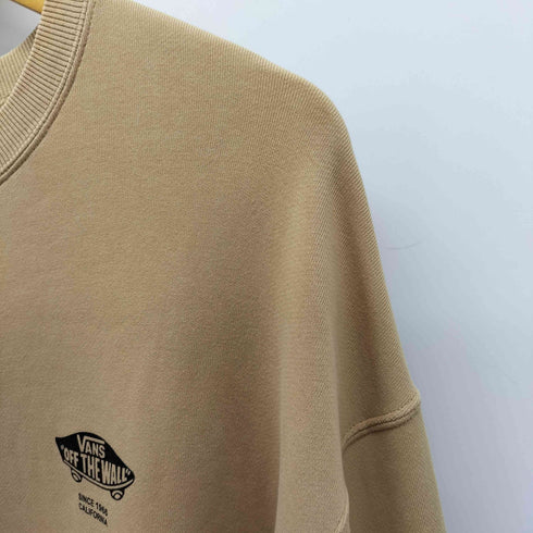バンズ VANS CHECKER BOX Crew Sweat バックプリント ルーズシルエットスウェット トレーナー メンズ import:L